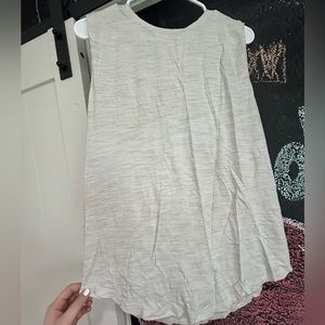 Lululemon size 10 white/grey woman’s muscle tank